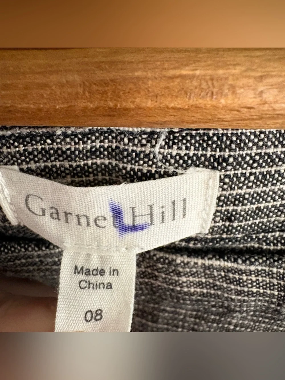Garnet Hill Gray 100% Linen Drop Waist Shift Dress Lagenlook Beachy Boho Resort - Picture 11 of 11